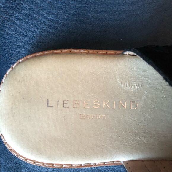 Liebeskind Berlin Anthropologie Sandals Black Leather Fringe Suede U.S. Size 6.5 - Picture 6 of 7